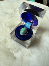 Load image into Gallery viewer, Turquoise Sterling Silver Ring Size 4.75
