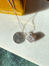 Load image into Gallery viewer, Sterling Morganite Pink Sapphire Zircon Necklace 18”
