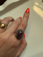 Load image into Gallery viewer, Ruby Zoisite Sterling Silver Ring
