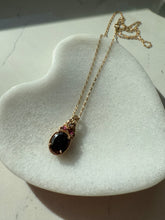 Load image into Gallery viewer, Tourmaline Gold Vermeil Necklace 18”
