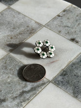 Load image into Gallery viewer, Floral Enamel Sterling Silver Brooch
