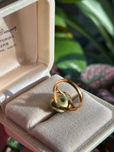 Load image into Gallery viewer, Vintage 20.9k Solid Gold Jade Ring Size 3.25
