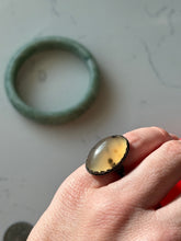 Load image into Gallery viewer, Vintage Agate Sterling Silver Ring Size 3.75
