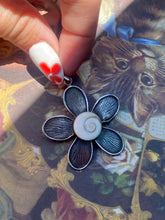 Load image into Gallery viewer, Vintage Sterling Silver Flower Pendant
