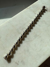 Load image into Gallery viewer, San Marco Croissant Sterling Silver Bracelet 7”
