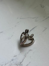 Load image into Gallery viewer, Sterling &amp; Glass Heart Locket Pendant

