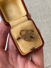 Load image into Gallery viewer, Antique 9k Gold Heart Padlock Clasp
