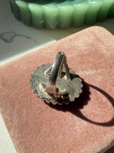 Load image into Gallery viewer, Vintage Petrified Wood Sterling Silver Ring Size 7
