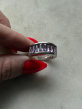 Load image into Gallery viewer, Vintage Amethyst Sterling Ring Size 8
