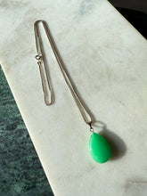 Load image into Gallery viewer, Vintage Sterling Silver Jade Necklace
