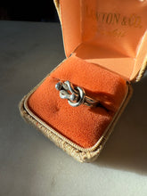 Load image into Gallery viewer, Solid Sterling Silver Knot Ring Size 8.5
