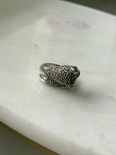 Load image into Gallery viewer, Vintage Sterling Silver Marcasite Wraparound Panther Ring Size 9

