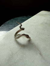 Load image into Gallery viewer, Vintage Snake Sterling Silver Ring Size 7.75

