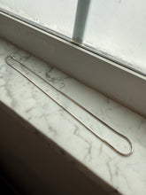 Load image into Gallery viewer, Squared Snake Link Sterling Silver Chain 21.5”
