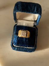 Load image into Gallery viewer, Vintage Natural Diamond Square 14k Gold Ring Size 4.75
