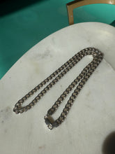 Load image into Gallery viewer, Vintage Solid Sterling Silver Cuban Link Chain 20”
