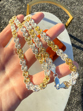 Load image into Gallery viewer, Milor Italy Two-Toned Sterling Gold Vermeil Chain 24”
