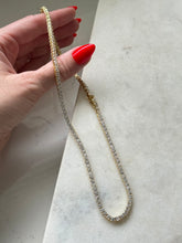 Load image into Gallery viewer, CZ Tennis Chain Gold Vermeil 16”
