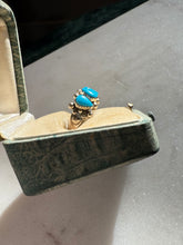 Load image into Gallery viewer, Turquoise Sterling Silver Ring Size 6
