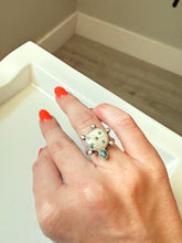 Load image into Gallery viewer, Turtle Sterling Silver Ring Size 7.25
