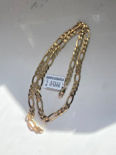 Load image into Gallery viewer, Figaro Link Gold Vermeil Necklace
