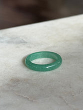 Load image into Gallery viewer, Green Jadeite Stacker Ring Size 7.75
