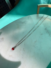 Load image into Gallery viewer, Enamel Ladybug Sterling Silver Necklace 20”
