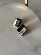 Load image into Gallery viewer, Vintage Sterling Silver Black Onyx Earrings
