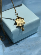 Load image into Gallery viewer, Vintage 18k Gold Cuckoo Clock Pendant

