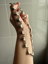 Load image into Gallery viewer, Vintage Mexico Sterling Silver Heart Necklace w/ Box Clasp 17”
