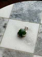 Load image into Gallery viewer, Green Glass Sterling Silver Pendant
