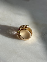 Load image into Gallery viewer, Multicolor Gold Vermeil Ring Size 10
