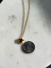 Load image into Gallery viewer, Gold Vermeil Star Necklace 18”

