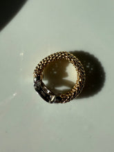 Load image into Gallery viewer, Diamond Gold Vermeil Ring Size 8.5

