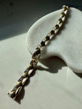 Load image into Gallery viewer, Italian Two-Toned Gold Vermeil Sterling Silver Bracelet 7.25”
