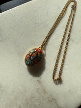 Load image into Gallery viewer, Italian Vintage Mosaic Gold Plated Necklace
