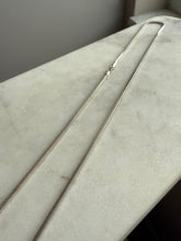 Load image into Gallery viewer, Squared Snake Link Sterling Silver Chain 21.5”
