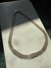 Load image into Gallery viewer, Milor Italy Two-Toned X Collar Sterling Silver Necklace 18”
