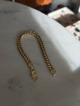 Load image into Gallery viewer, Solid Italian Gold Vermeil Cuban Link Bracelet 7.5”
