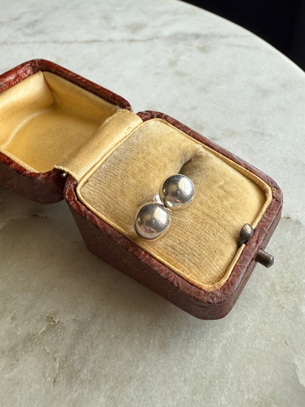 Ball Stud Sterling Silver Earrings