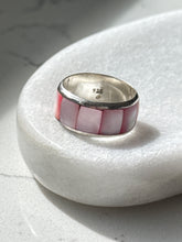 Load image into Gallery viewer, Mother of Pearl Sterling Silver Ring Size 8.5
