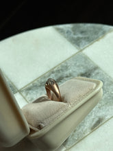 Load image into Gallery viewer, Victorian Moonstone 10k Rosey Gold Ring Size 5.75
