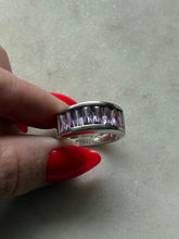 Load image into Gallery viewer, Vintage Amethyst Sterling Ring Size 8
