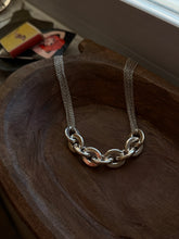 Load image into Gallery viewer, Italian Vintage Sterling Silver Link Necklace
