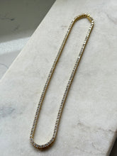 Load image into Gallery viewer, CZ Tennis Chain Gold Vermeil 16”
