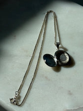 Load image into Gallery viewer, Oval Locket Sterling Silver Necklace 18”
