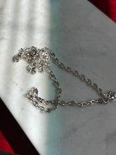 Load image into Gallery viewer, Vintage Puffy Mariner Sterling Silver Chain 24”
