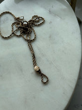 Load image into Gallery viewer, Antique Gold Fill &amp; 10k Gold Slider Watch Rope Chain w/ Dog Clip
