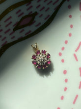 Load image into Gallery viewer, Rubies &amp; Diamonds 14k Gold Pendant
