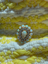 Load image into Gallery viewer, Opal &amp; Diamond 18k Yellow Gold Ring Size 5.25
